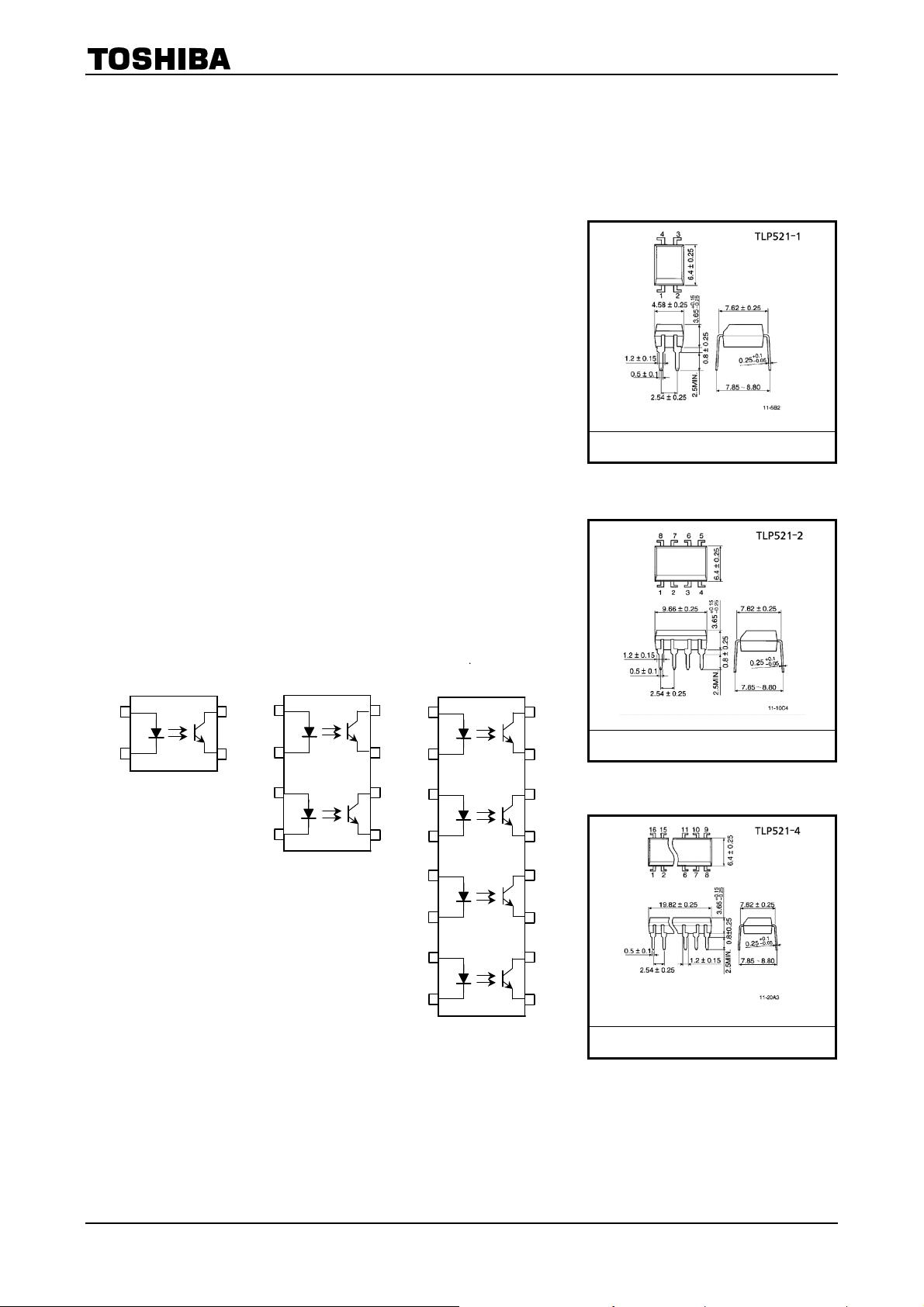 tlp521-1,tlp521-2,tlp521-4,p521