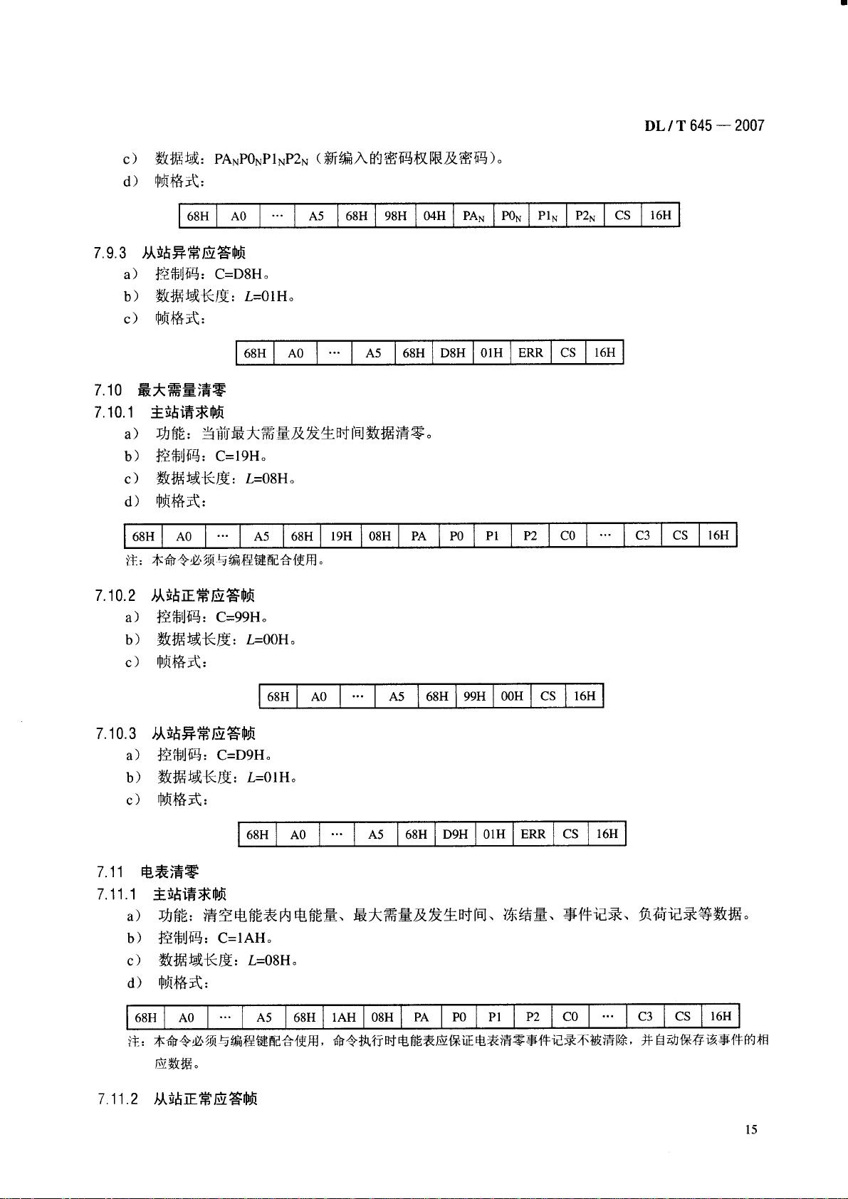 DL/T 645-2007：多功能电能表通信协议详解 - CSDN文库