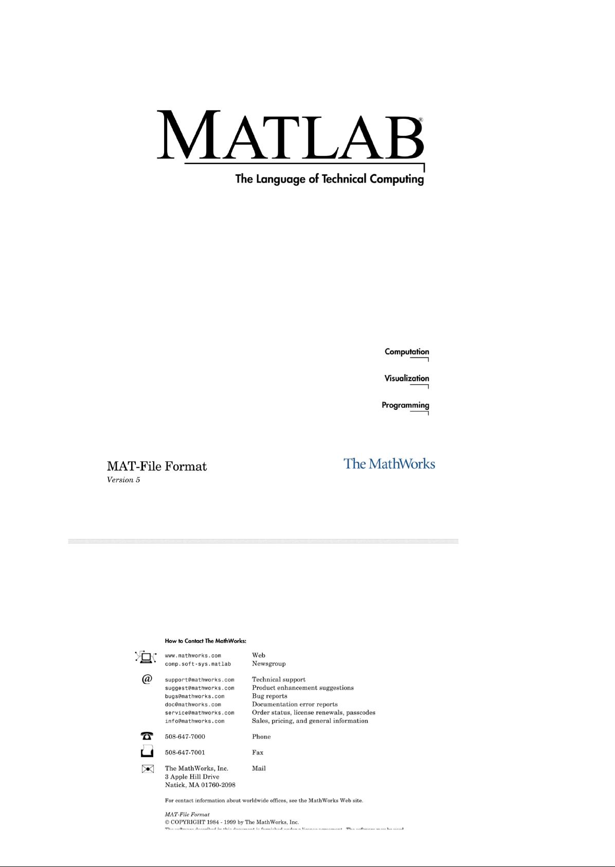 mat格式详细说明或者手册