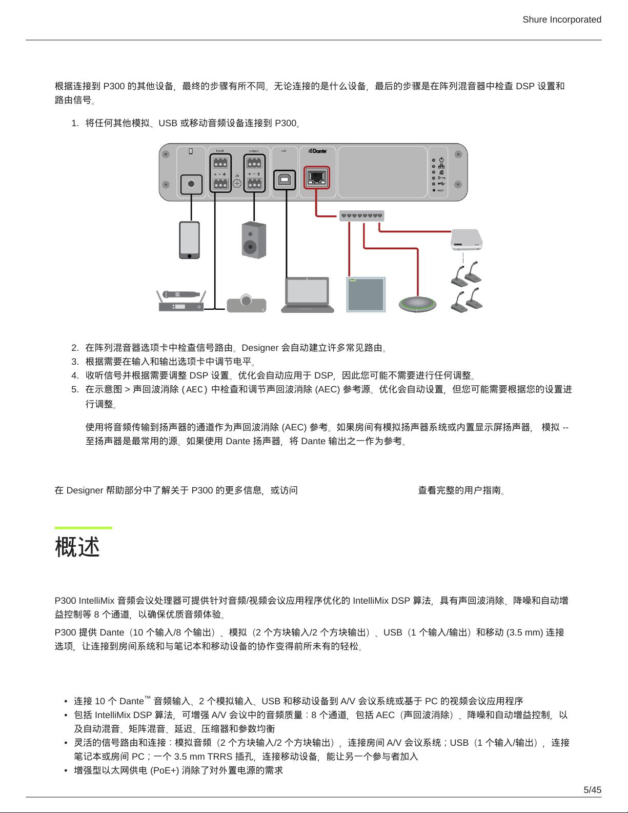 Shure舒尔P300使用说明书.pdf资源-CSDN下载 资源-CSDN下载